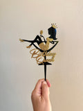 Birthday Queen cake topper (2 colour)