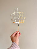 Happy birthday custom Cake Topper