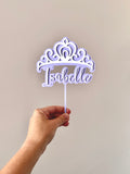 Princess Crown Cake Topper (double layer)