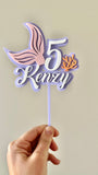 Mermaid tail Cake topper (4 colour)