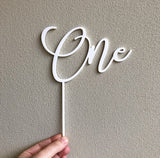 One Cake topper