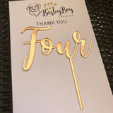 Cake topper - Number (word style)