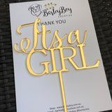 It’s a girl cake topper