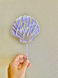 Shell Cake topper with name (3 colour)