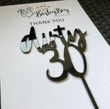 Dirty 30 cake topper
