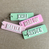 Name keyring (bag tag)