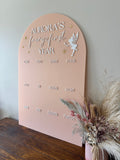 One Year of… Acrylic Photo board + acrylic text (fairy)