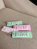 Name keyring (bag tag)