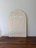 One Year of (custom name) arch photo Board (version 2)