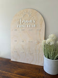 My First Year arch photo Board 2