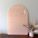 One Year of… Acrylic Photo board + acrylic text (fairy)