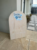 First Birthday photo board (hot air balloon)
