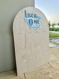 First Birthday photo board (hot air balloon)