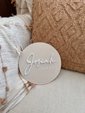 Name plaque - Acrylic