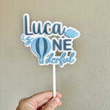 Hot air balloon Cake topper (3 colour)