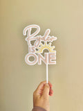 Sun Cake topper with name (3 colour)
