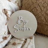 Pregnancy announcement plaque (acrylic)