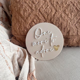 One more to adore plaque (acrylic + acrylic)