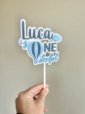 Hot air balloon Cake topper (3 colour)