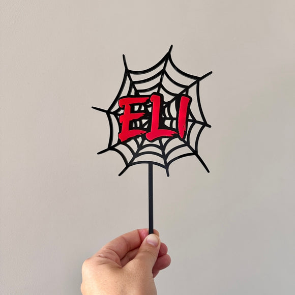 Spider web Cake Topper (double layer)
