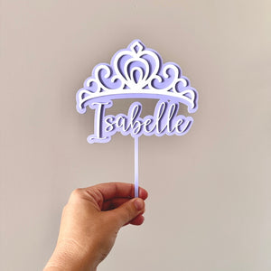 Princess Crown Cake Topper (double layer)