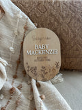Pregnancy announcement plaque