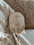 Pregnancy announcement plaque