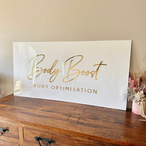 Business logo signage