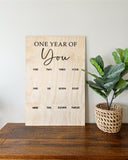 One Year of… photo Board