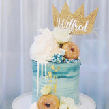 Crown 2 tone cake topper