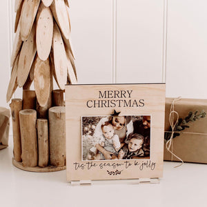 Merry Christmas standing photo frame