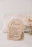 Nanna arch plaque