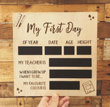 My First Day/My Last Day Plaque (25cm square)