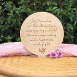 Nana standing plaque