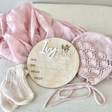 Birth Announcement with floral