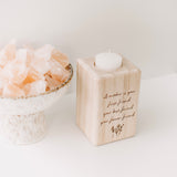 Tea light candle holder (A mother is..)