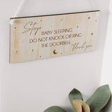 Do not knock, baby sleeping Sign