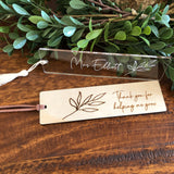 Bookmark (clear acrylic)
