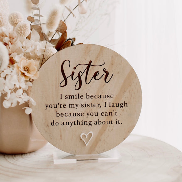 Sister Plaque