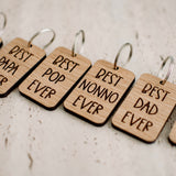 Best Ever keyring (with custom name)