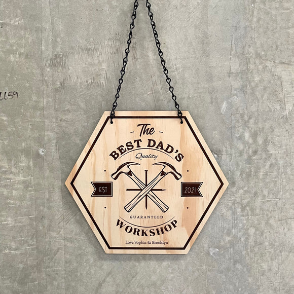 Dads workshop sign