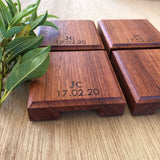 Coaster with bottle opener - Jarrah