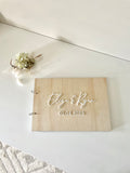 A4 Wedding Guest book (acrylic lettering)