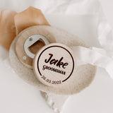 Magnetic Bottle Opener (round style)