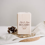 Tea light candle holder (Mr & Mrs style)