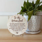Bonus Dad Plaque