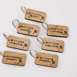 Best Ever keyring (with custom name) version 2