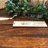 Bookmark (clear acrylic)