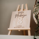Baby number.. coming… plaque