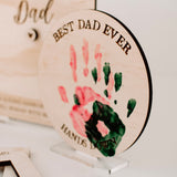 Best Dad Ever Hands Down plaque